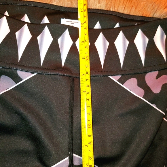Leggings Black panther/cheeta print and diamonds L - Picture 11 of 11